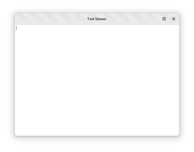 Screenshot of text-viewer in light mode in an empty state